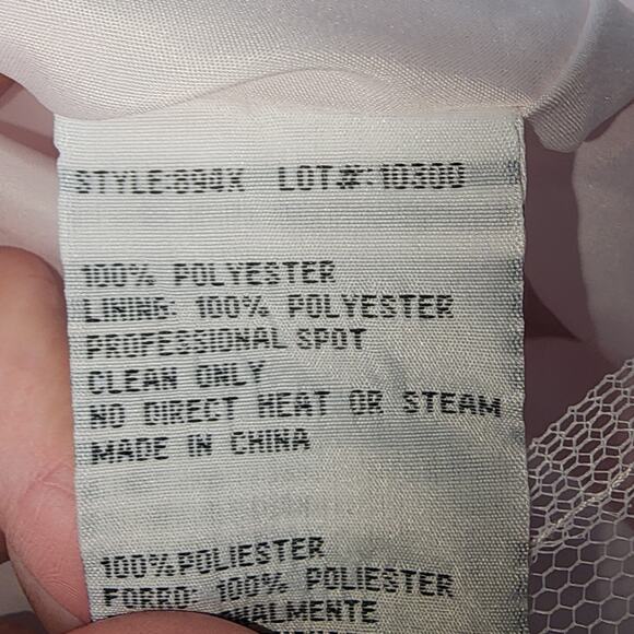 Xscape 12 Floral Ikat Rhinestone Jeweled Long Trumpet Mermaid Prom Dress Purple - Picture 11 of 13